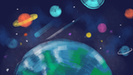 宇宙手绘