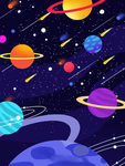 宇宙手绘