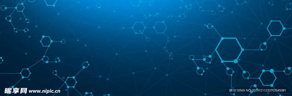 蓝色科技海报banner