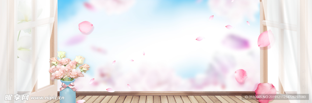简约促销窗台海报banner