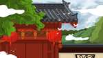 中国风建筑插画