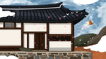 中国风建筑插画