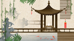 中国风建筑插画