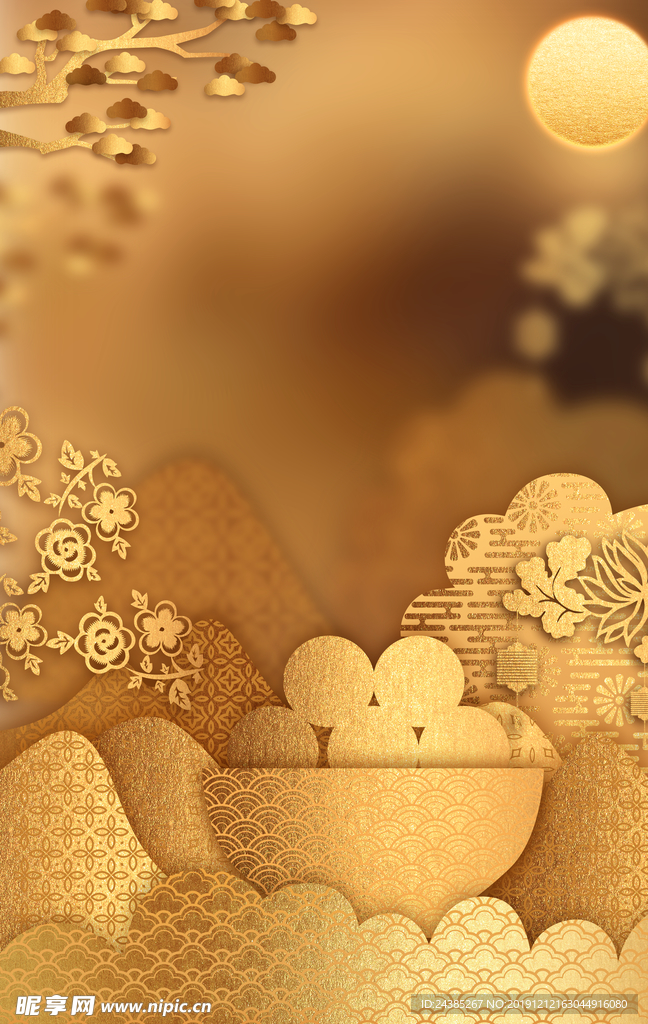 金色背景