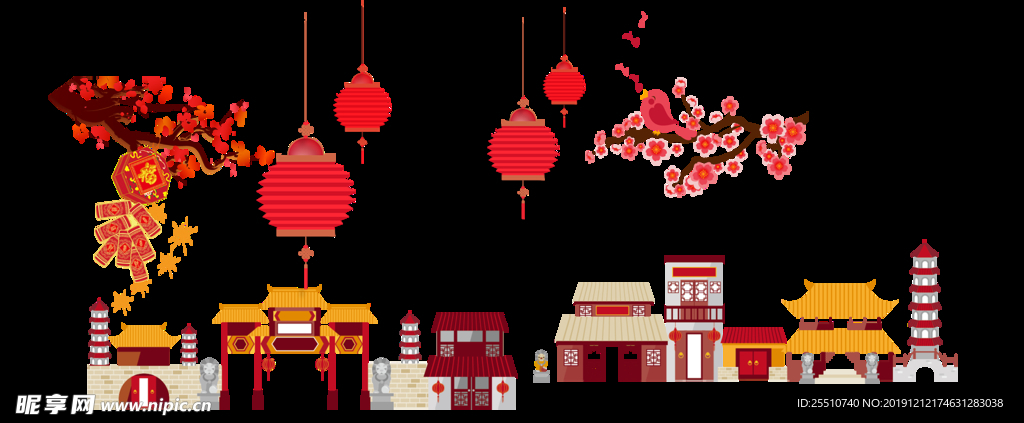 透明新年背景素材