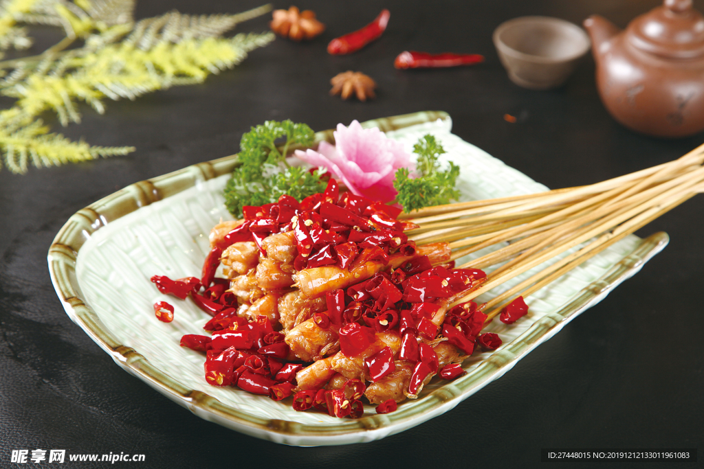 串烧香辣虾