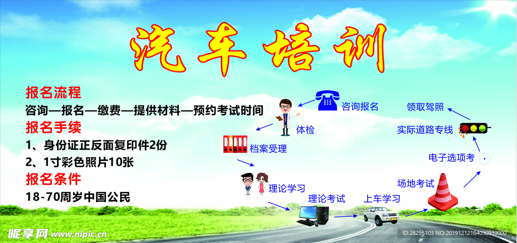 汽车培训流程