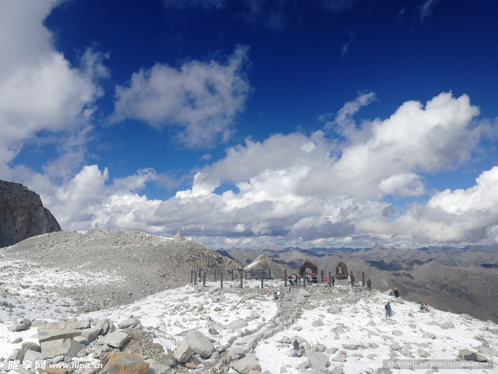 达古冰川风景