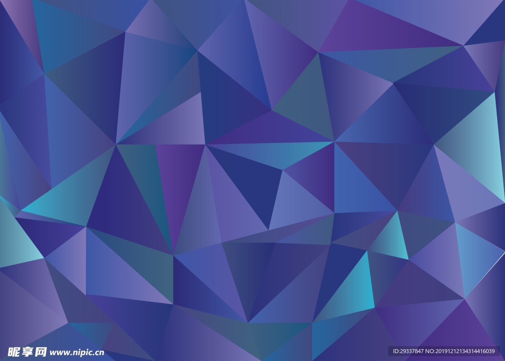 紫色低多边形背景图