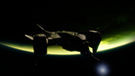 宇宙 飞船 星球 背景 科幻