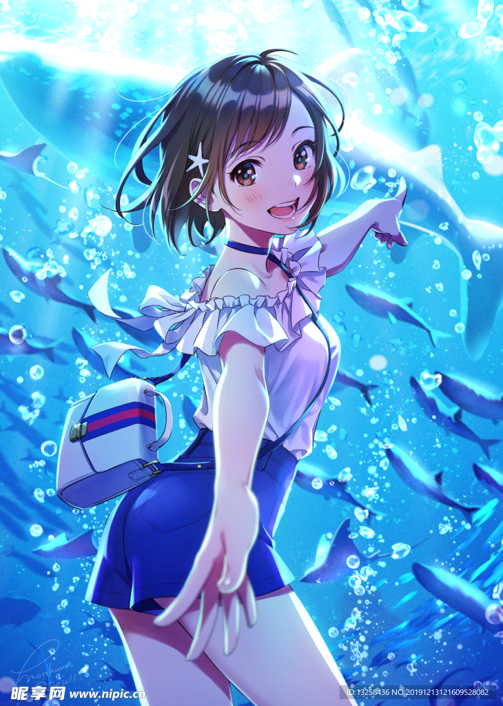 彩色 人物 插画 动漫 背景