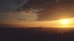 群山 森林 夕阳 天空 风景