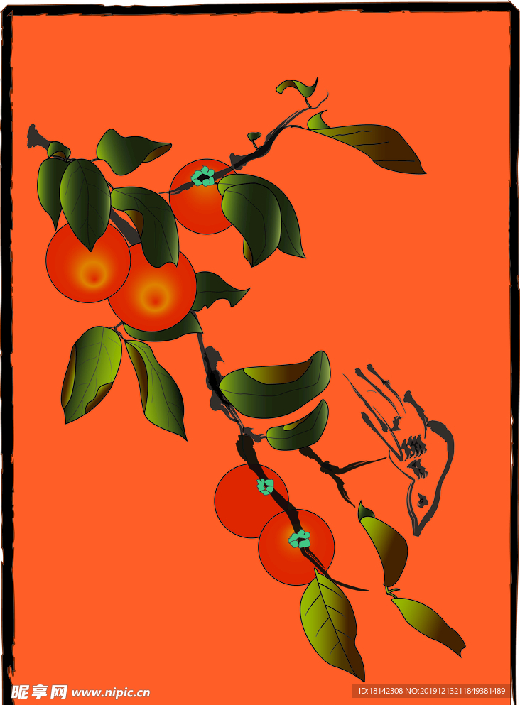 柿子图