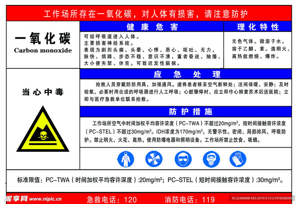 一氧化碳危害卡