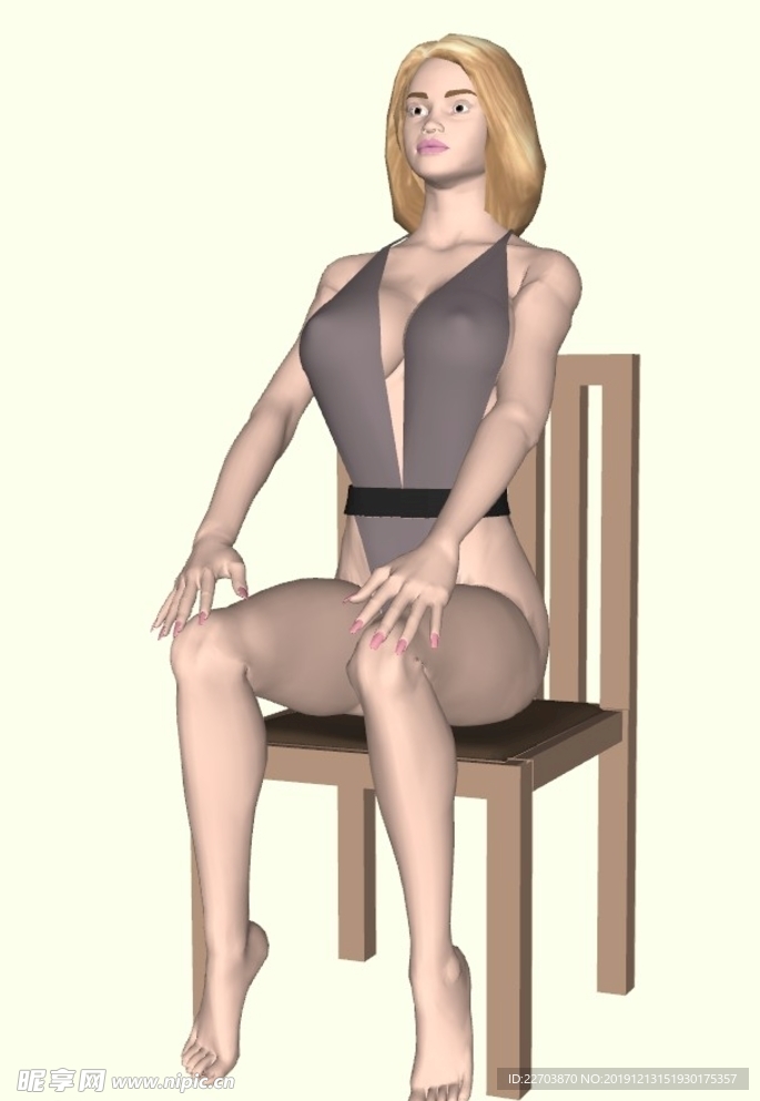 坐椅子的女人
