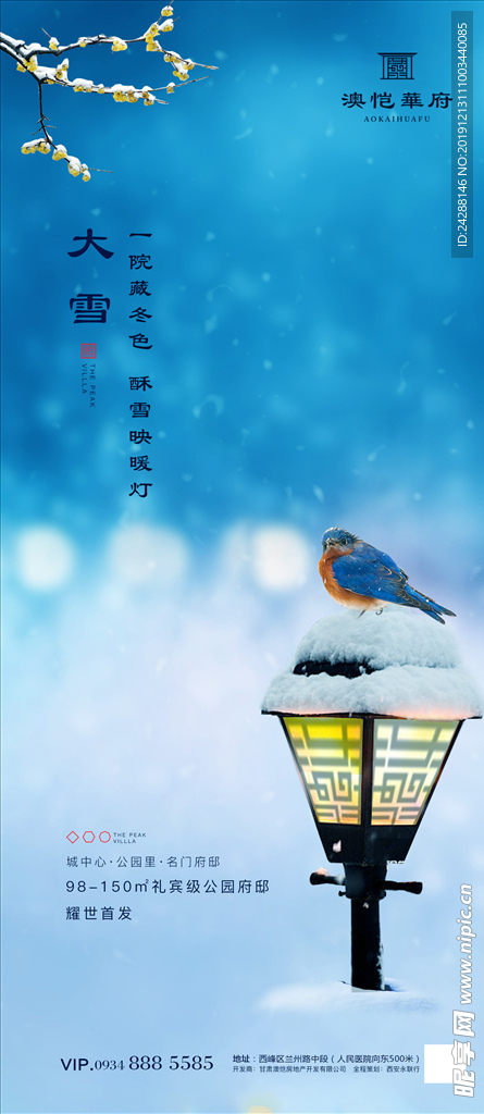 中国风大雪 雪景