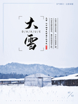 二十四节气大雪节气海报
