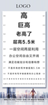 地产视力表海报