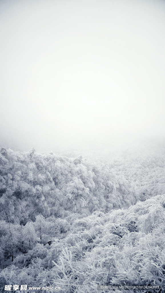 衡山雪景