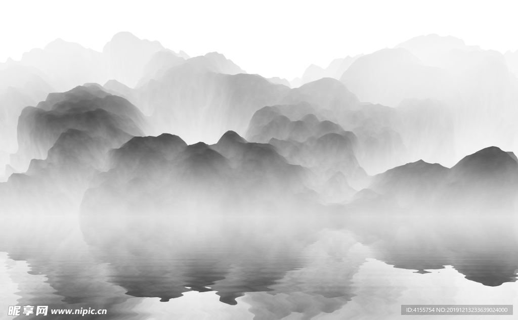 水墨山水装饰画