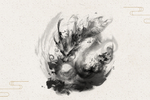 中国水墨龙画