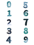 水波纹数字