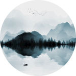 水墨画意境山水画挂画