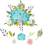 手绘鲜花