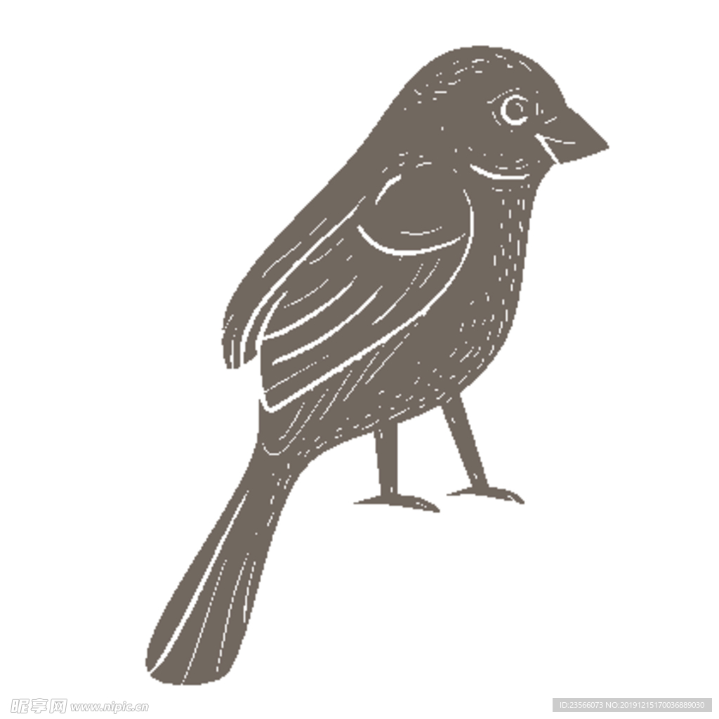 卡通花鸟装饰图案