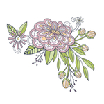 小清新花朵植物插画