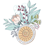 小清新花朵植物插画