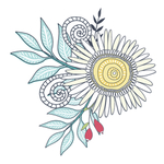 小清新花朵植物插画
