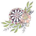 小清新花朵植物插画
