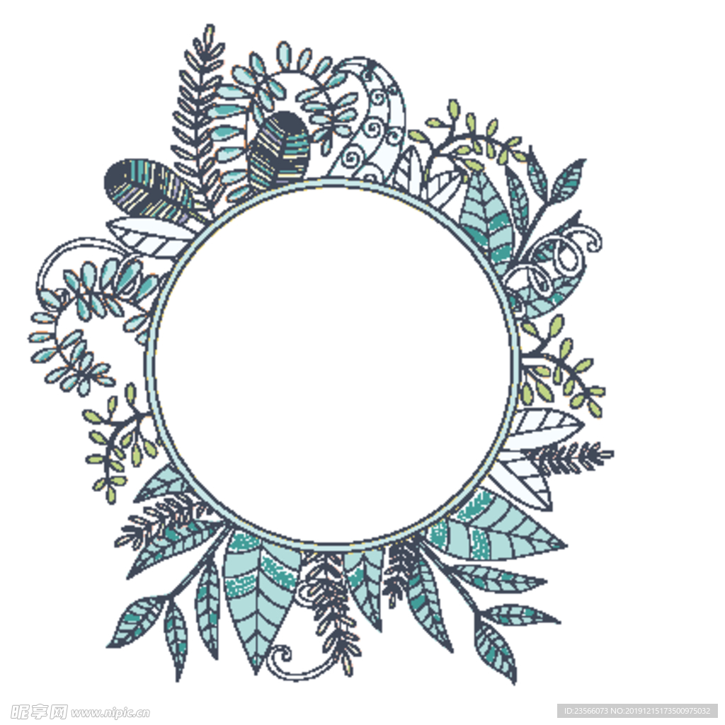 小清新花朵植物插画