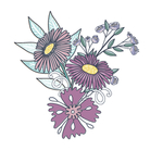小清新花朵植物插画