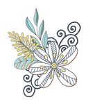 小清新花朵植物插画