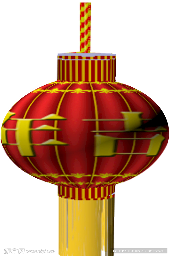 3d旋转鼠年吉祥灯笼