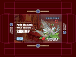 海鲜包装  虾盒平面图