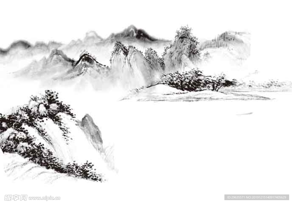 山水背景