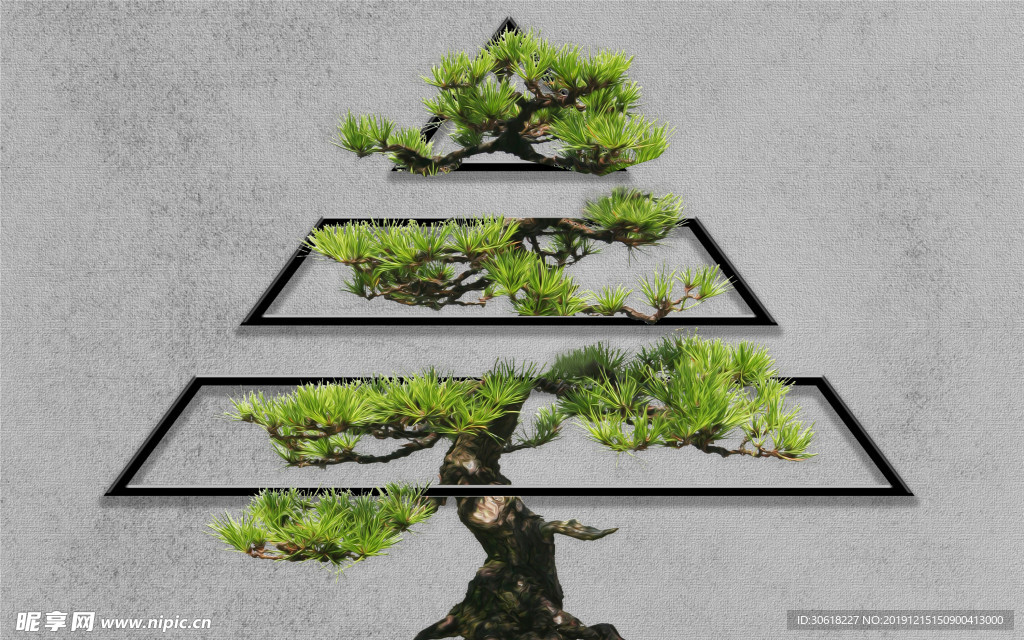 新中式背景墙