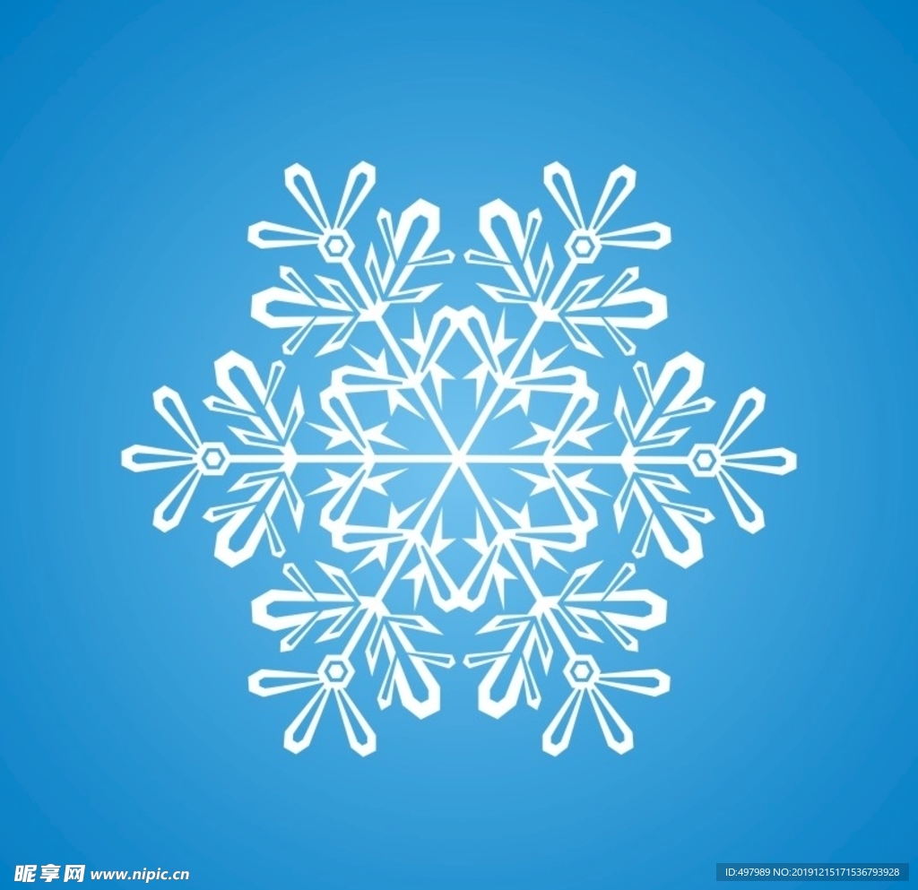 雪花矢量