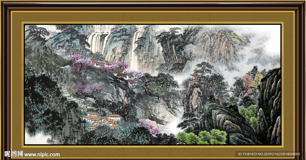 山水中堂画