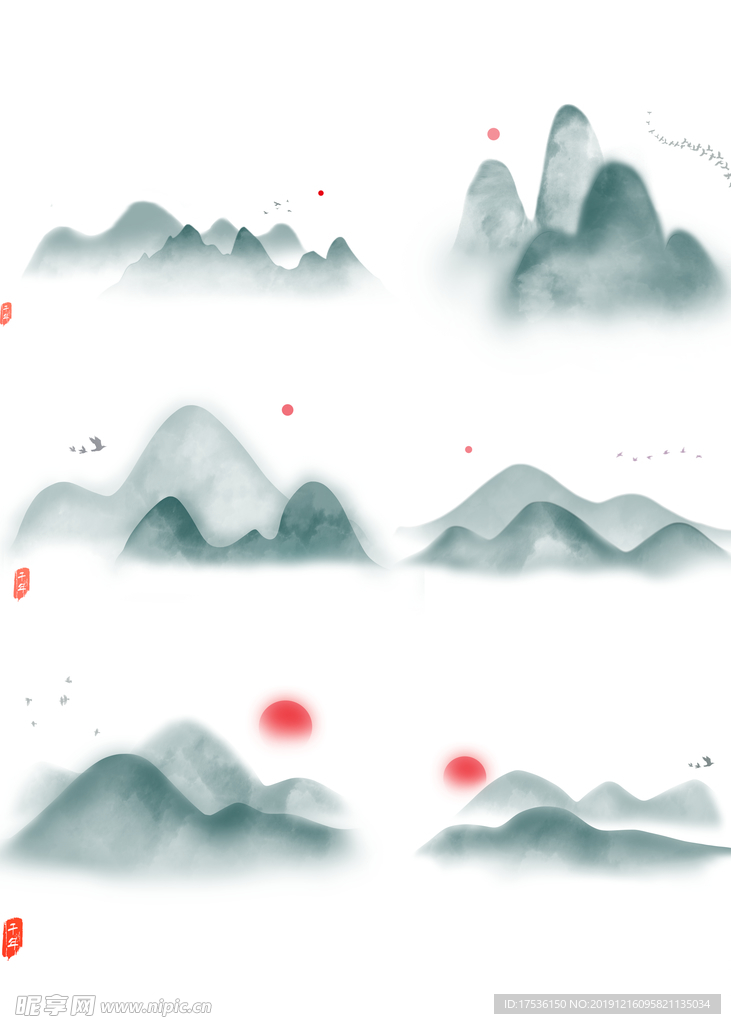 中国风山水