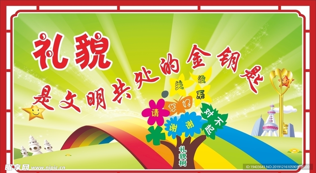 礼貌是文明的金钥匙