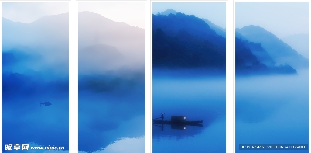 水墨山水画