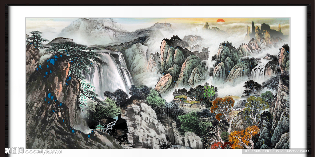 巨幅山水画