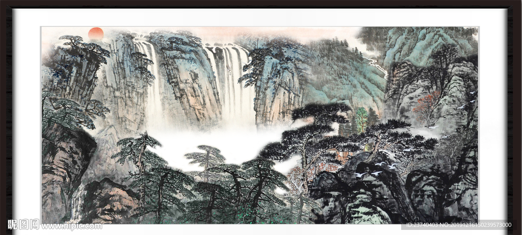 巨幅山水画