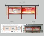 中式宣传栏