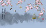 花鸟背景墙