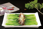 菜肉松蒸菜心